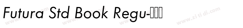 Futura Std Book Regu字体转换